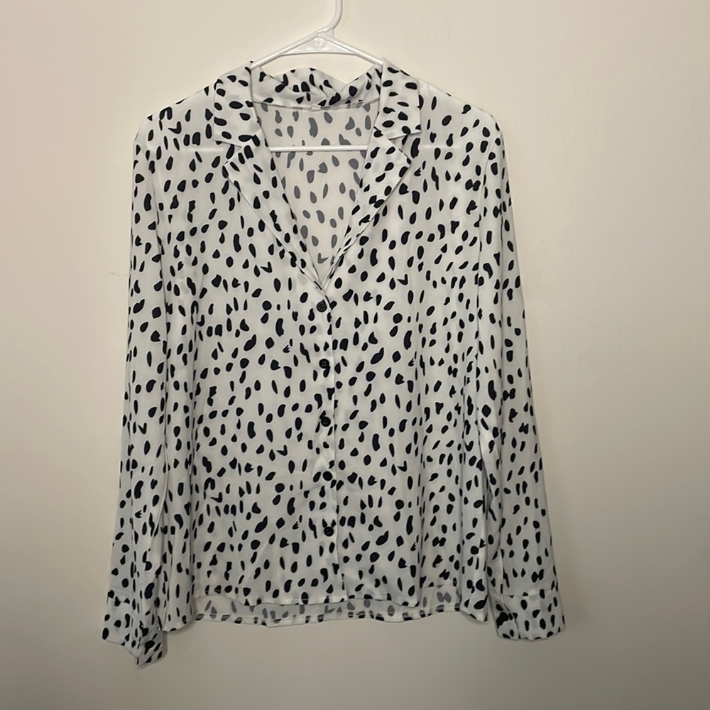 Women’s Long Sleeve Animal Print Blouse
